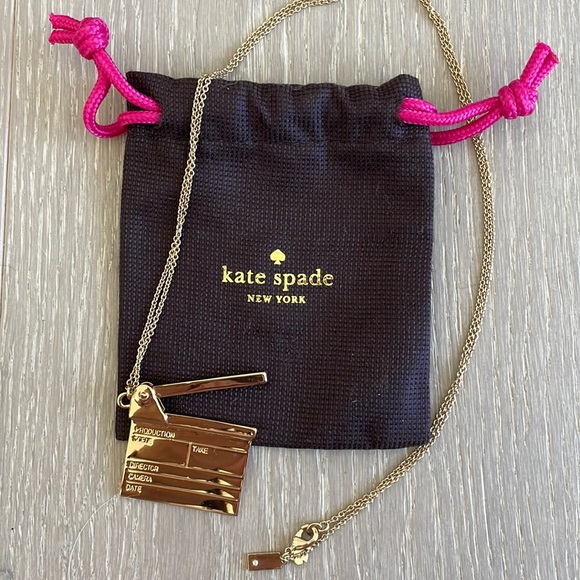 Kate Spade Film Necklace Gold
